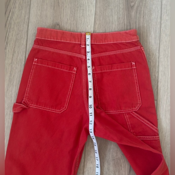 BDG Bold Red Denim Pants - Picture 7 of 9